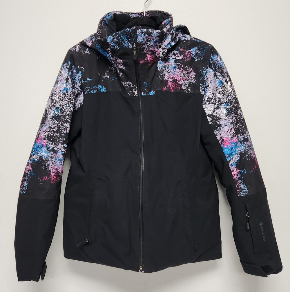 Spyder Women's Black Insulated Gortex Ski Jacket-Size 8